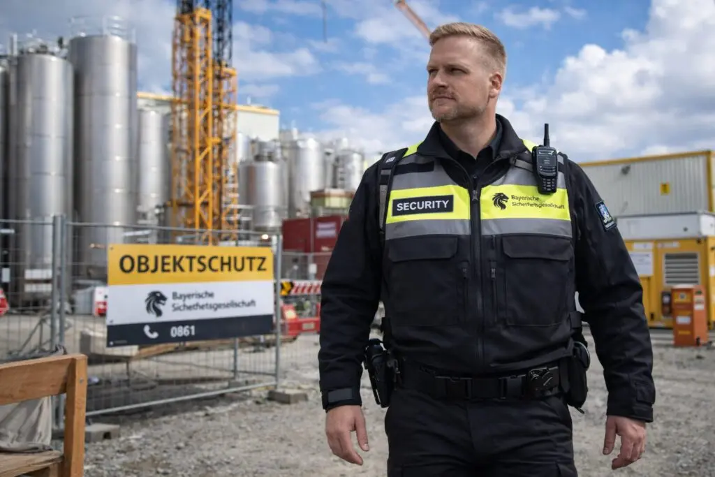 Objektschutz auf einem Werksgelände in Bayern